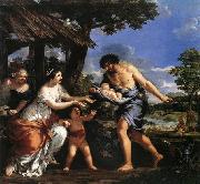 Pietro da Cortona Romulus and Remus Given Shelter by Faustulus oil on canvas